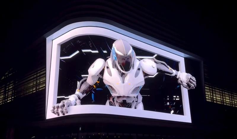 体育333超8K裸眼3D巨屏点亮裕华汽车园