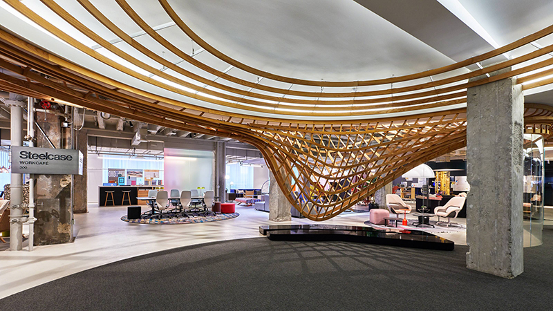 美国Steelcase展示厅显示屏项目